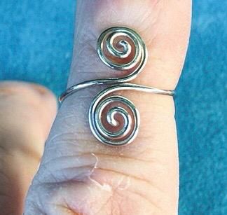 Anello Argento Doppia Spirale AAr64