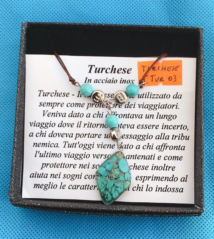 Collana Ciondolo Turchese CTur03