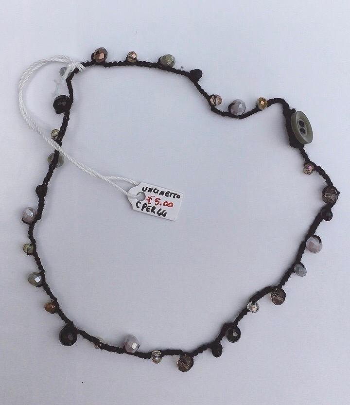 Collana Perline Uncinetto CPer44