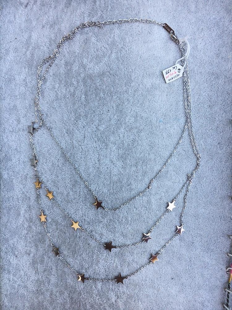 Collana Acciaio Stelline CAc155