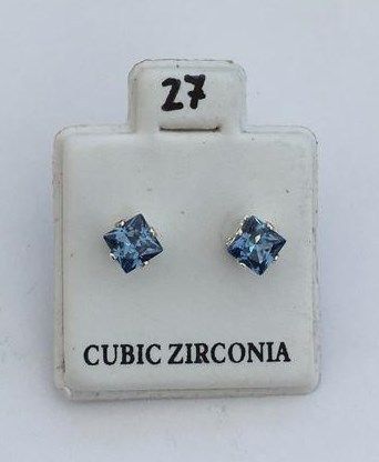 Orecchini Cristalli Blu CZ027