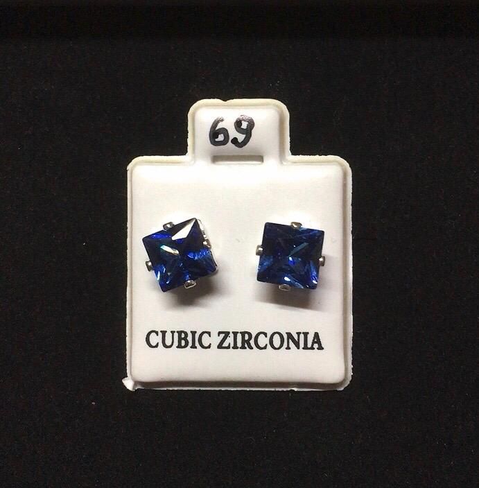 Orecchini Cristalli Blu CZ069