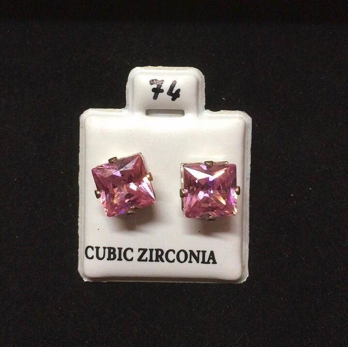 Orecchini Cristalli Rosa CZ074