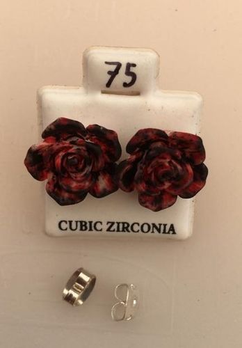 Orecchini Rose Fimo CZ075