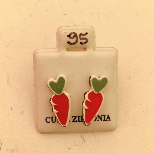 Orecchini Carotine Rosse CZ095