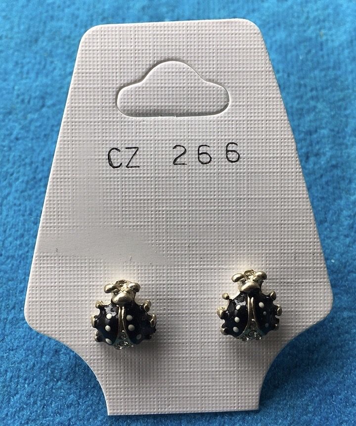 Orecchini Coccinelle Nere CZ266