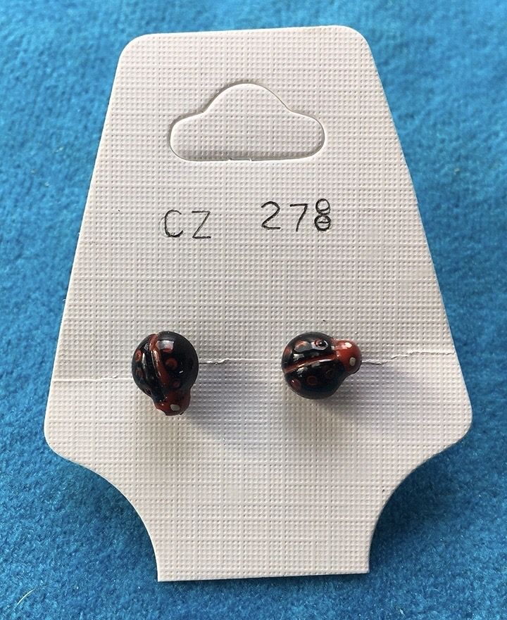 Orecchini Coccinelle Nere CZ278