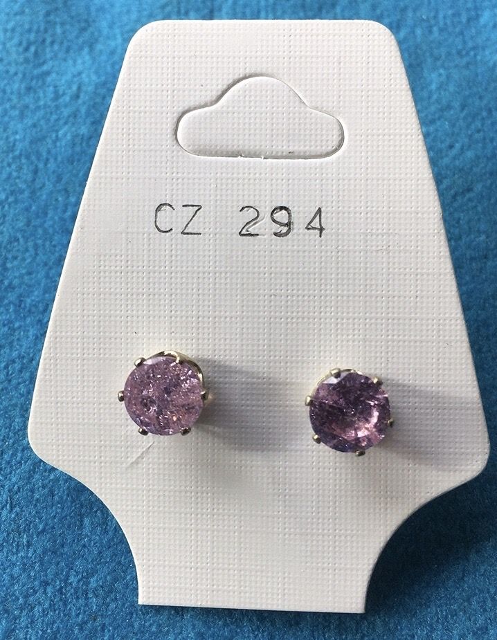 Orecchini Cristalli Rosa CZ294