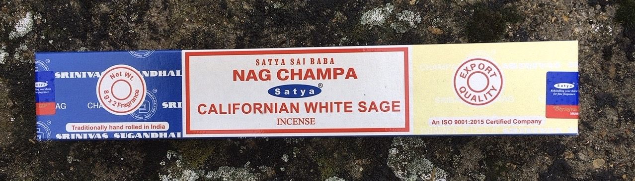 Incenso Satya Nag Champa Salvia Bianca Sat128