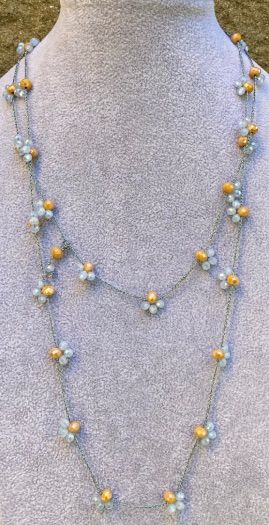 Collana Perline Uncinetto ( CPer113 )