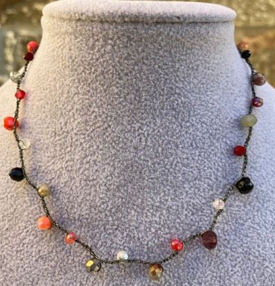 Collana Uncinetto Chakra Radice ( CPer288 )