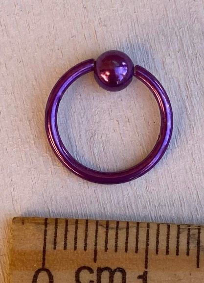 Piercing Nipple Anello Viola ( PNip98 )